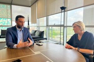 Elisa Núñez es reuneix amb l’alcalde de Sagunt
