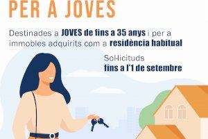 Fins el 1 de setembre es pot demanar l’ajuda per a la primera vivenda Fins el 1 de setembre es pot demanar l’ajuda per a la primera vivenda