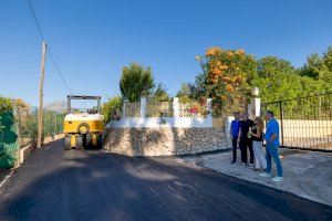 A punto de finalizar las obras de renovación de la red de agua potable en el Camí Volador dels Corbs