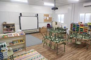 L'Ajuntament de Castelló recepciona les aules provisionals habilitades per als alumnes d'infantil del col·legi Elcano