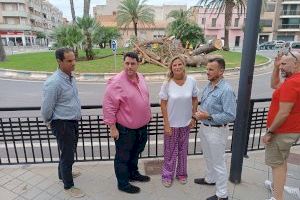 Susana Fabregat recorre Nules para comprobar los daños provocados por el ‘reventón térmico’