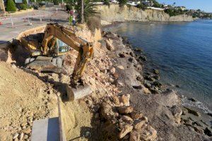 Se inician las obras de reparación del acceso a la cala Calalga de Calp