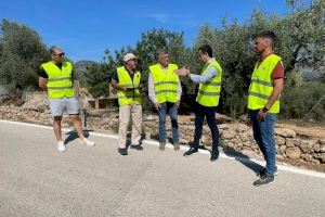 La Diputación de Castellón actúa en El Ballestar y Rossell para mejorar la CV-100 y la CV-105 con más de 1,2 millones de inversión