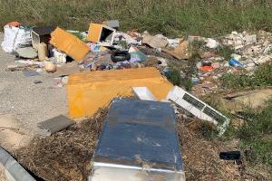 Denuncian la aparición de un vertedero ilegal en el Parque Natural del Fondo de Elche