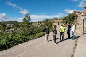 Primera visita tècnica per a solucionar els problemes de moviments de terra a Ortells