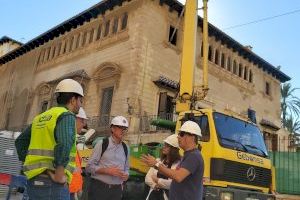 Las obras de rehabilitación del Palacio de Rubalcava de Orihuela continúan a buen ritmo estando en la fase final de los trabajos de pilotaje Las obras de rehabilitación del Palacio de Rubalcava de Orihuela continúan a buen ritmo estando en la fase final de los trabajos de pilotaje