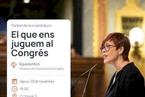 Xarrada amb Àgueda Micó (Compromís) este dijous a Gandia
