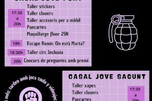 Lluna Plena, una tarde de entretenimiento y aprendizaje para jóvenes de Sagunto marcada por el 25N Lluna Plena, una tarde de entretenimiento y aprendizaje para jóvenes de Sagunto marcada por el 25N
