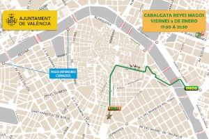 Estos seran els talls de trànsit a València per la Cavalcada de Reis