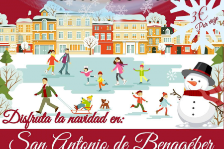 Más de 4.000 personas visitan la pista de hielo de San Antonio de Benagéber