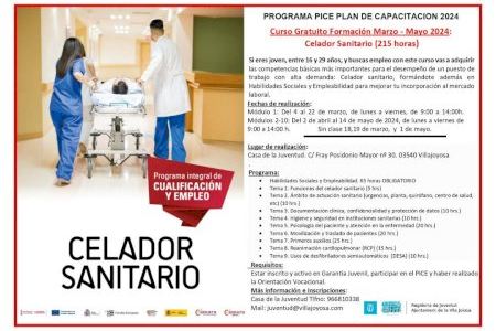 La concejalía de Juventud ofrece un curso gratuito de celador sanitario dirigido a jóvenes entre 16 y 29 años