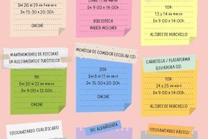 La AEDL de Orihuela organiza nueve cursos de formación para desempleados del municipio