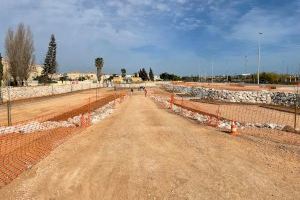 En marzo finalizan las obras de la balsa de laminación de aguas pluviales junto a la N-332, en la urbanización Doña Inés