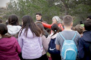 El alumnado de Cullera planta y apadrina 450 pinos en la montaña