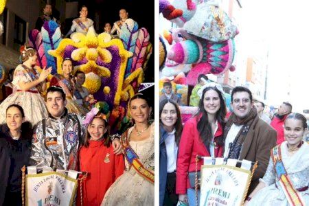 Borriana premia les millors carrosses: estes són les Falles guanyadores de la Cavalcada del Ninot