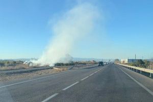 Els bombers actuen esta vesprada en dos incendis en zones de camp abandonades de Borriana Els bombers actuen esta vesprada en dos incendis en zones de camp abandonades de Borriana