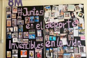 Los centros educativos de Santa Pola colaboran con sus trabajos en la campaña “Mujer y Deporte”