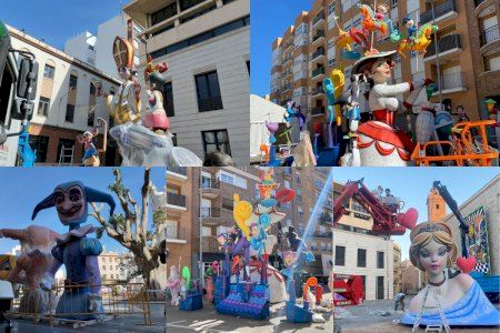 Arranca la plantà dels monuments fallers de Borriana Arranca la plantà dels monuments fallers de Borriana