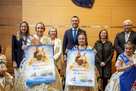 La Diputació de València i les Falleres Majors de València donen la benvinguda a unes Falles de traca La Diputació de València i les Falleres Majors de València donen la benvinguda a unes Falles de traca