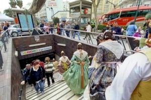 Así es el refuerzo de Metrovalencia, taxi y autobús para las Fallas de Valencia