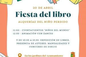 Alquerías del Niño Perdido celebra este sábado el Día del Libro con una jornada repleta de actividades dirigidas a todos los públicos