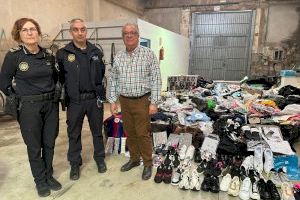 Oropesa del Mar destruye más de 3.500 artículos procedentes de la venta ambulante ilegal