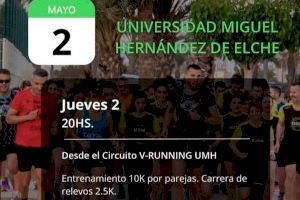 El circuito de V-Running de la UMH acoge el último entrenamiento oficial de la Night Race 2024