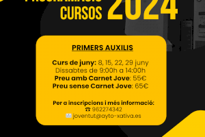 Xàtiva organitza un curs de primers auxilis per al mes de juny