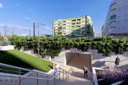 Esta és la solució que proposa Adif per a eliminar el passe a nivell entre Alfafar i Sedaví