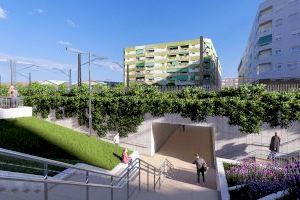 Esta es la solución que propone Adif para eliminar el paso a nivel entre Alfafar y Sedaví