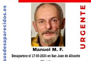 Buscan a un vecino de San Juan de Alicante que desapareció este viernes Buscan a un vecino de San Juan de Alicante que desapareció este viernes