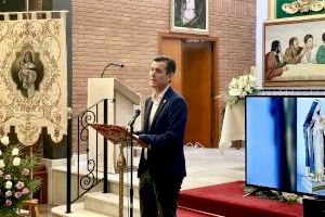 La Diputación de Castellón restaura y embellece el guion procesional de Santa Rosa de Lima de la Vall d’Uixó