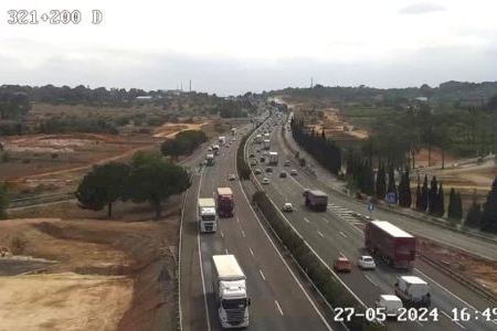 Talls de carreteres en l'A-7 per obres: Estes seran les hores i trams afectats