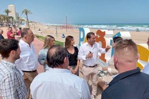 El PPCS exige a Pedro Sánchez la inversión que estabilice el tómbolo de Peñíscola porque “los desprendimientos no se frenan con cartas” - (foto 2)