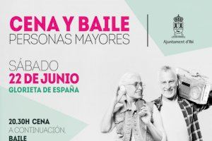 Cena y baile para las personas mayores en Ibi