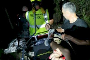 Los bomberos rescatan a una senderista en el Barranco Molló de la Creu en Gandia