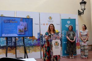 El comercio anima a comprar en Vila-real con el regalo de 3.000 bolsas con un diseño inspirado en los monumentos de la ciudad