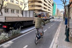 El carril bici que connecta el centre amb els eixamples d'Alcoi supera els 93.000 registres en el seu primer any de funcionament