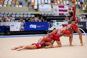 La delegación valenciana de gimnasia rítmica brilla sobre el tapiz antes de viajar a París 2024