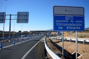 Tres meses gratis para la AP-7 en Alicante: negociarán con Google que marque el itinerario como preferente
