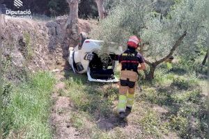 Un herido al caer por un bancal en la Vall de Almonacid (Castellón)