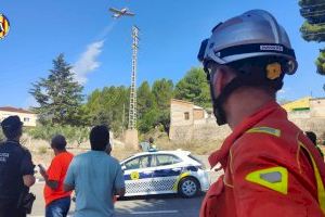 Estabilizados los incendios de Albaida y Ontinyent tras una tarde infernal