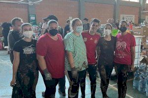 Voluntariado de Burriana ayudando en los municipios afectados