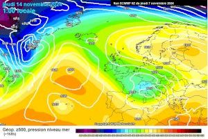 El model meteorològic ECMWF marca una possible circulació retrògrada, amb una bossa d'aire fred que va d'est a oest i de la qual toca estar pendents El model meteorològic ECMWF marca una possible circulació retrògrada, amb una bossa d'aire fred que va d'est a oest i de la qual toca estar pendents