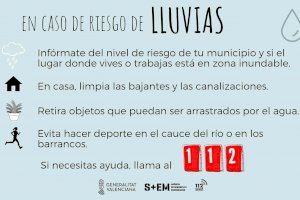 L'Ajuntament de Sagunt activa les tasques de prevenció davant l'alerta per fortes pluges previstes per a esta setmana
