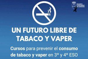 Burriana lanza cursos de educación sanitaria para adolescentes sobre los riesgos del tabaco y el vapeo