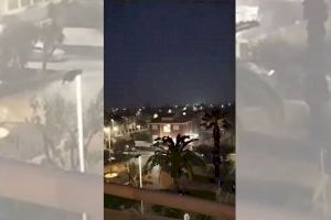 VÍDEO | Una fuerte tormenta al sur de Castellón descarga 50 litros en una hora en Burriana