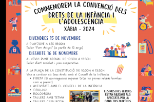 Xàbia conmemora este fin de semana el Día de la Infancia y la Adolescencia