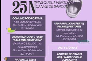 Vila-real conmemora el 25N con una programación para empoderar a la mujer en la lucha contra la violencia de género