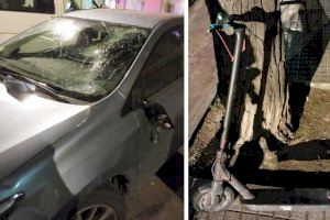 El uso indebido de un patinete eléctrico provoca un choque en Alboraia